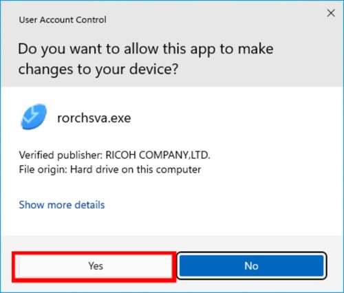 Allow this app to make changes to your device
