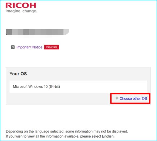 select OS